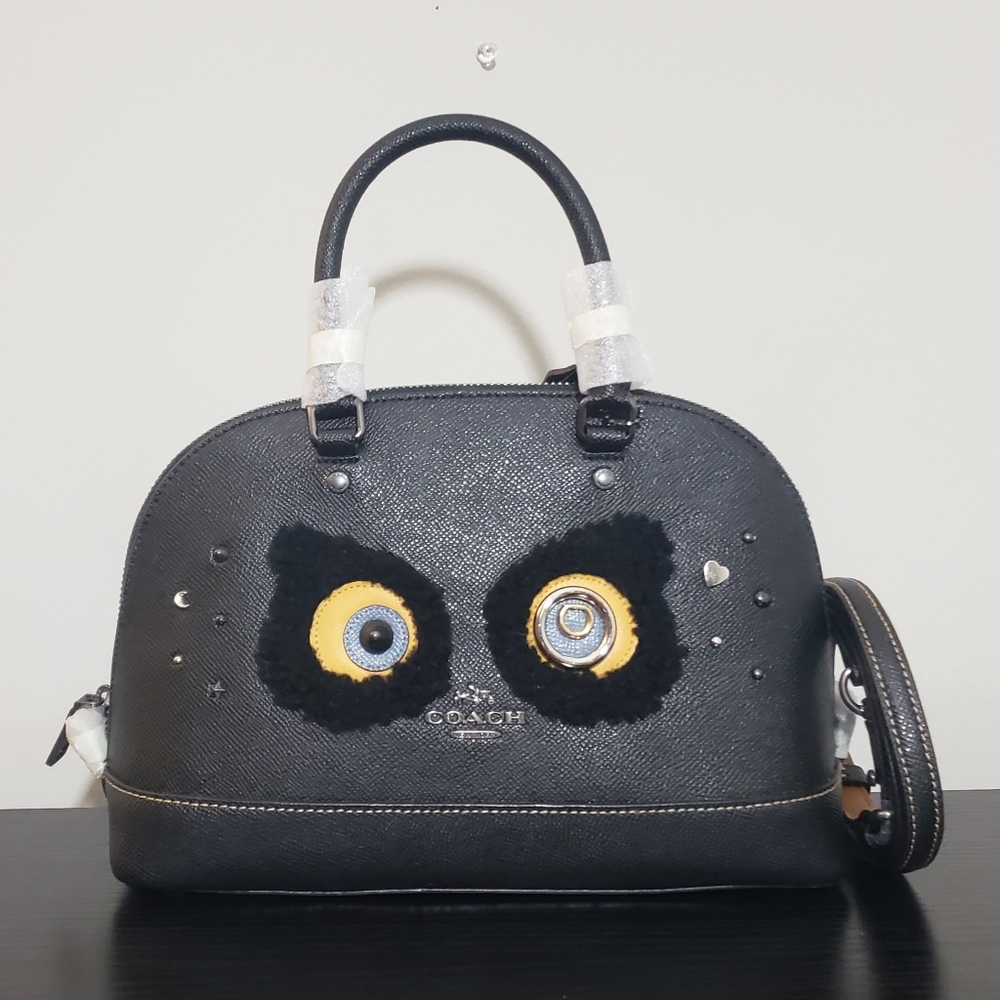 NWT! COACH HANDBAG + WALLET BEAR OWL SET